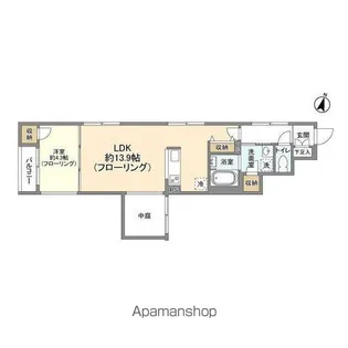 NEMO柿の木坂【1階】の間取り