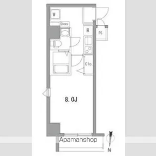 プレストマーロ両国【2階】の間取り