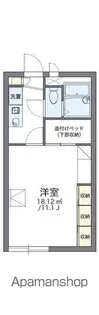 レオパレスサニープレイB【1階】の間取り