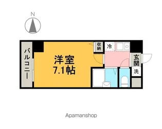 プライムアーバン住吉【4階】の間取り