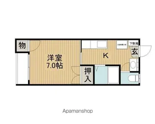 飯島Tハイツ【102号室】の間取り
