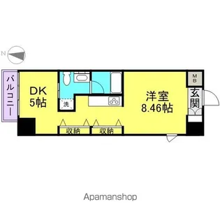 N.S.ZEAL泉【904号室】の間取り