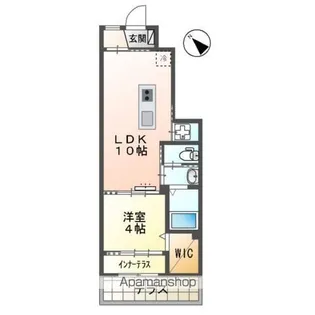 コンフォール己斐【1階】の間取り
