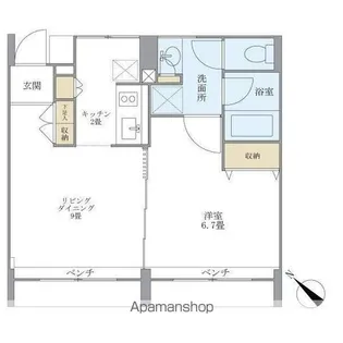 KDXレジデンス自由が丘【3階】の間取り