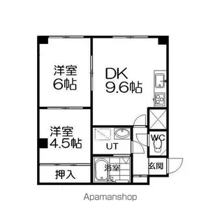 クラウディア厚別B【1階】の間取り