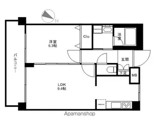 ガーデン板橋氷川町【5階】の間取り