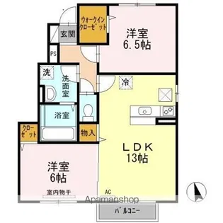 フォーシーズンズ A棟【1階】の間取り