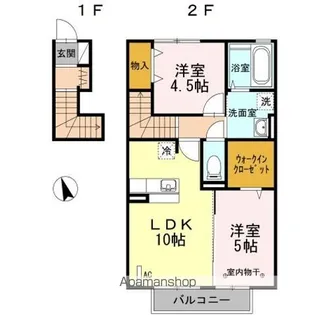 ルイティア II【2階】の間取り
