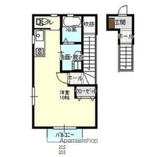 COLLET(コレット)【2階】の間取り