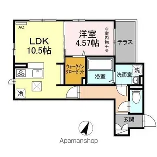 アルビネス東十条【1階】の間取り