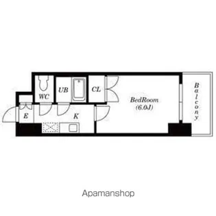 1Kの間取り画像