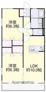 ボヌール関A【1階】の間取り