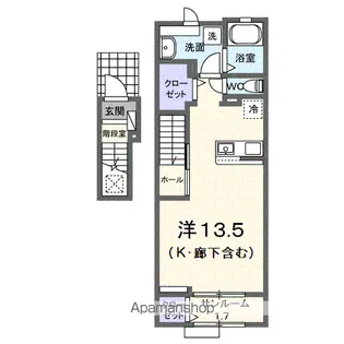 ソレアード A【2階】の間取り