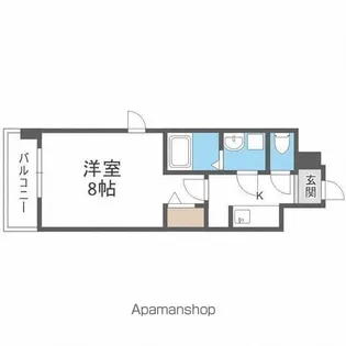 エスレジデンス大橋フルッス【4階】の間取り