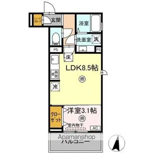 VIVIDO.M【1階】の間取り
