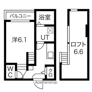 ヴィラ・トゥルヌソル【1階】の間取り