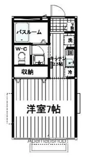 ウエストコート昭島【1階】の間取り