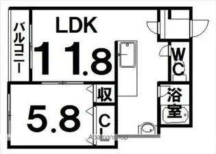 ロイヤル弐番館【102号室】の間取り