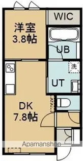 クリスタルタウン【202号室】の間取り