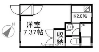 グリビィ麻生 A棟【203号室】の間取り