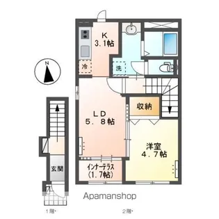 アバンティ(AVANTI)【2階】の間取り