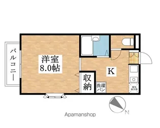 リバーサイド名塚【2階】の間取り