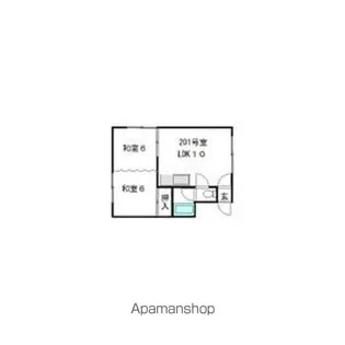 コーポ米沢【201号室】の間取り
