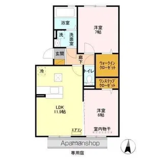 ソレイユⅡ【1階】の間取り