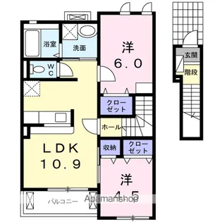 メゾン・カルム【2階】の間取り
