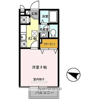 ルミエール(京田辺市)【1階】の間取り