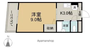 第3エスパース【6階】の間取り
