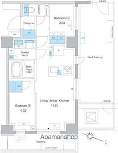 プレディアコート板橋【9階】の間取り