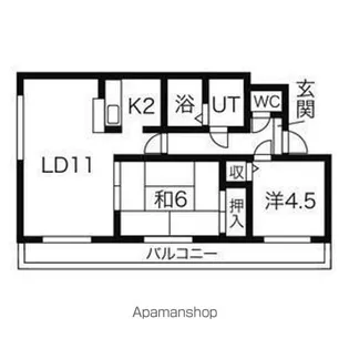 カジュアル33【3階】の間取り