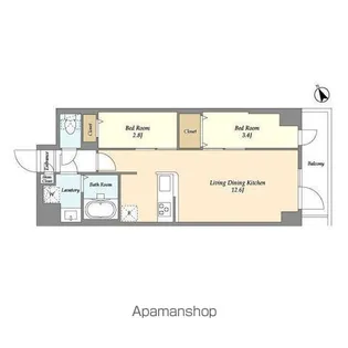 アルファコート曳舟2【4階】の間取り