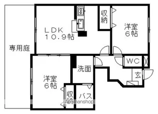 ポラリス栄【1階】の間取り