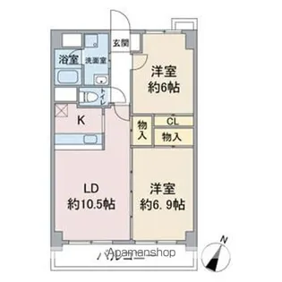ラトゥール一社【4階】の間取り