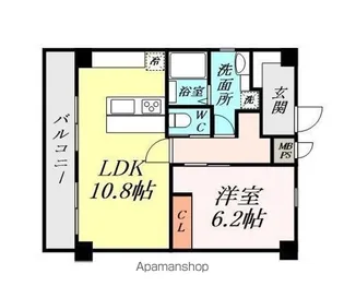 メゾン小松【401号室】の間取り