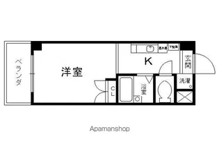 みつまめ京都【206号室】の間取り
