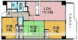 サンライズオーク【4階】の間取り