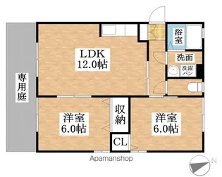 ドエル尾崎【1階】の間取り