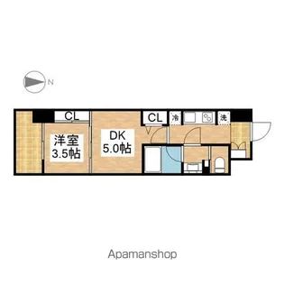 パークアクシス名古屋山王【14階】の間取り