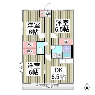 シャルマン・ソレイユ【2階】の間取り