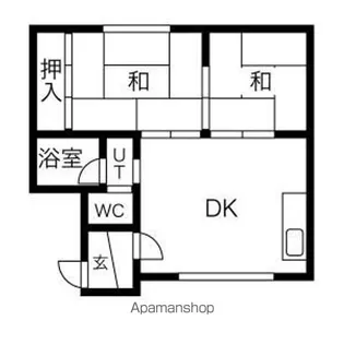 東苗穂協和ハイツ【204号室】の間取り
