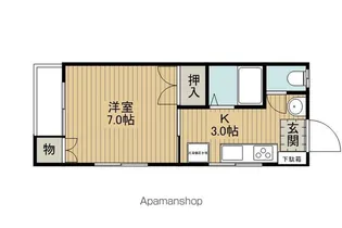 シティハイム21【201号室】の間取り