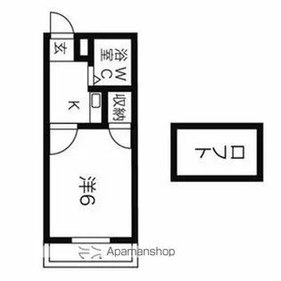 ハイツ鍵屋西町 西棟【2階】の間取り
