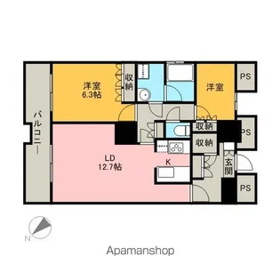 THE TOKYO TOWERS MIDTOWER【24階】の間取り