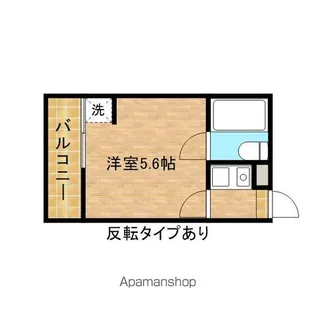 1Rの間取り画像