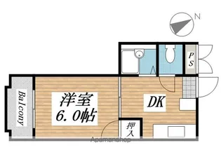 プレアール茶屋町【303号室】の間取り