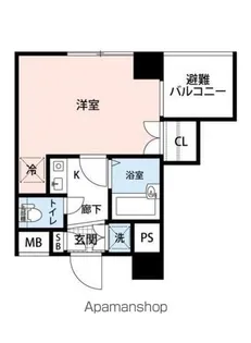 ABCステーションプラザ新宿中井【6階】の間取り