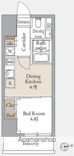 ジオエント上野松が谷【6階】の間取り